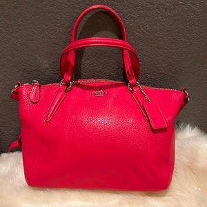 Coach Red leather Crossbody
